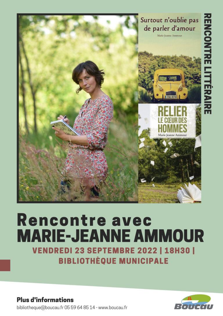 Rencontre avec la romancière Marie-Jeanne Ammour