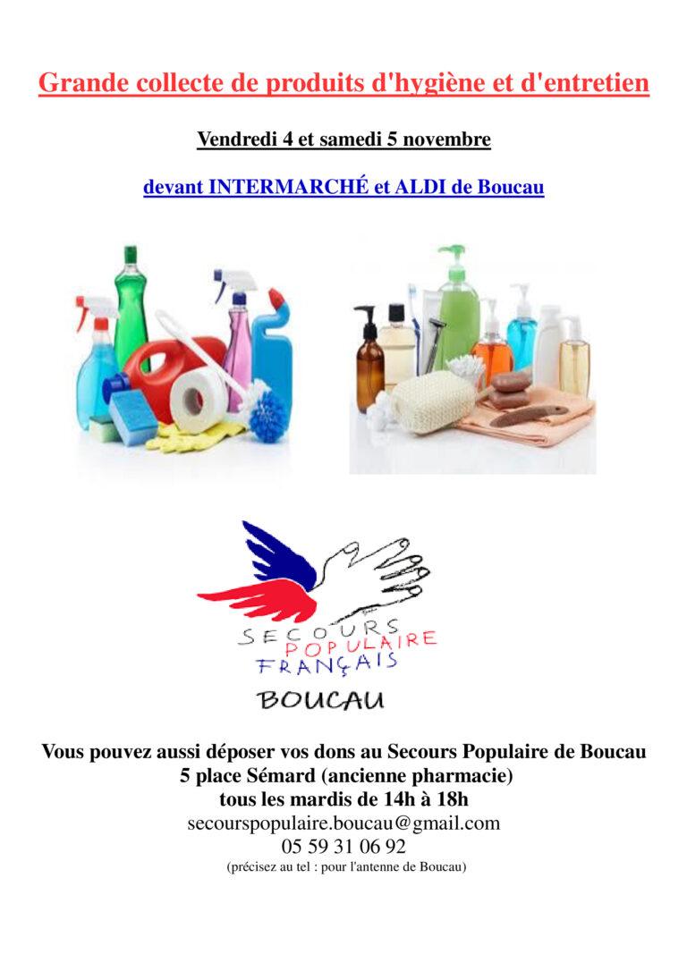 Secours Populaire de Boucau : Collecte les 4 et 5 novembre