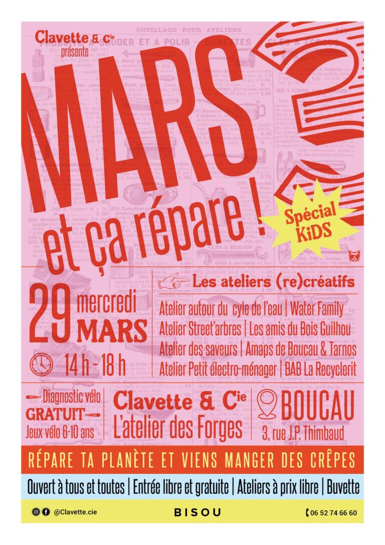 CLAVETTE & CIE: MARS ET ÇA RÉPARE