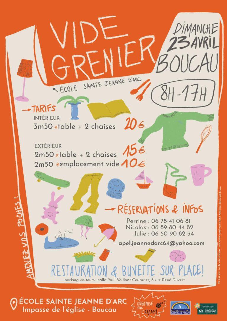Vide Grenier organisé par l’APEL de l’école Saint Jeanne d’Arc