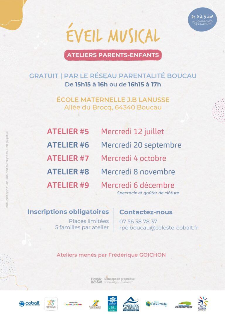 Atelier parents-enfants : éveil musical 0-3 ans