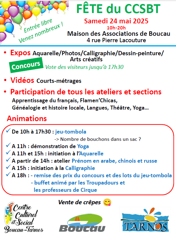 FÊTE DU CENTRE CULTUREL ET SOCIAL BOUCAU TARNOS