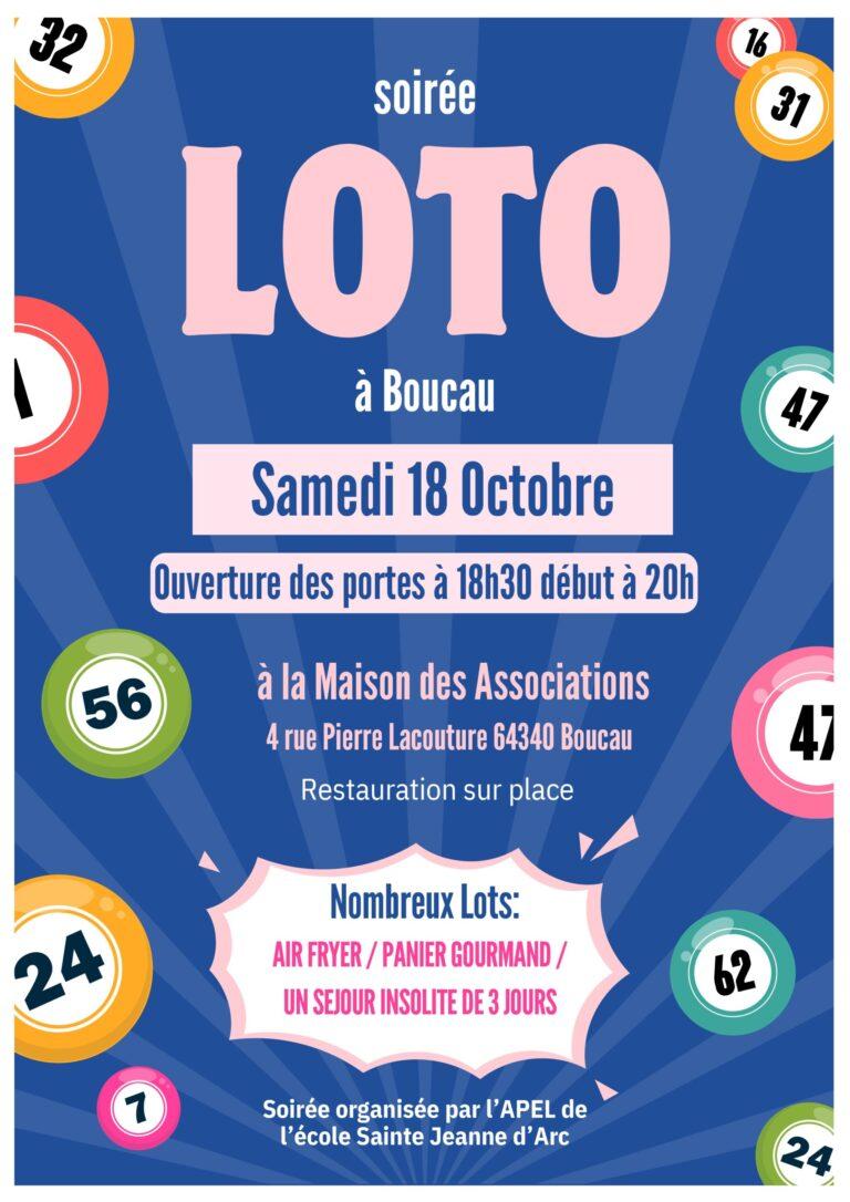 Loto de l’école Sainte Jeanne d’Arc
