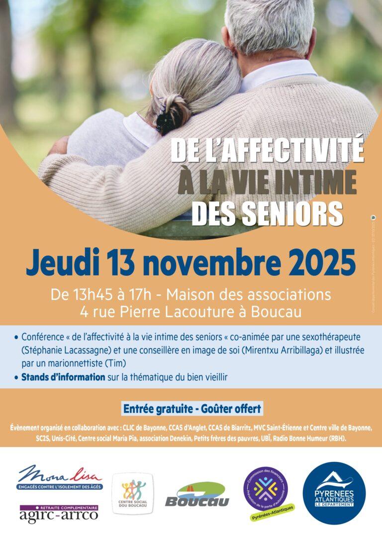 conférence : de l’affectivité à la vie intime des seniors