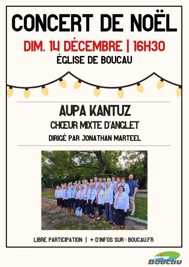 Concert de Noël le 14 décembre