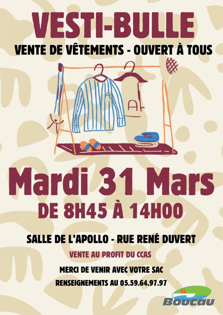 Vente Vestibulle le 31 mars