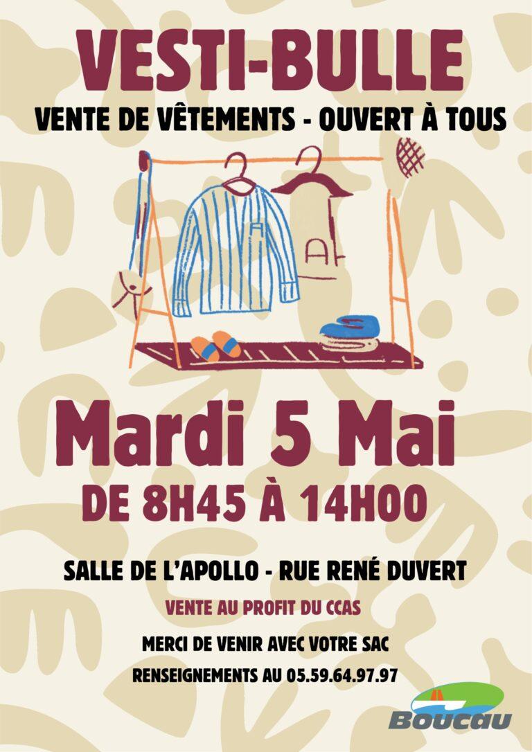 Vente Vesti&rsquo;bulle le 5 mai