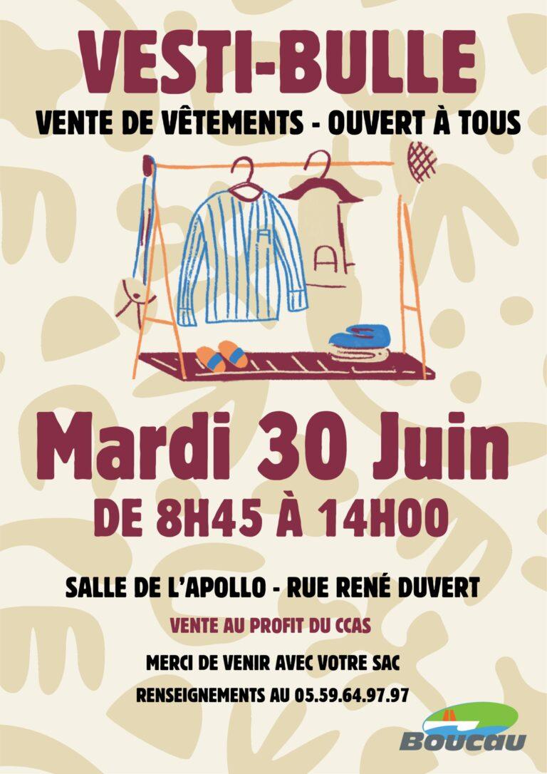 Vente Vestibulle le 30 juin