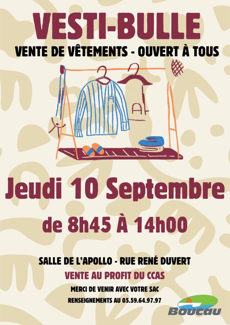 Vente Vestibulle le 10 septembre