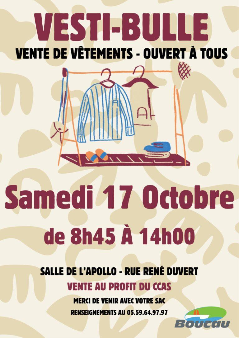 Vente Vestibulle samedi 17 octobre