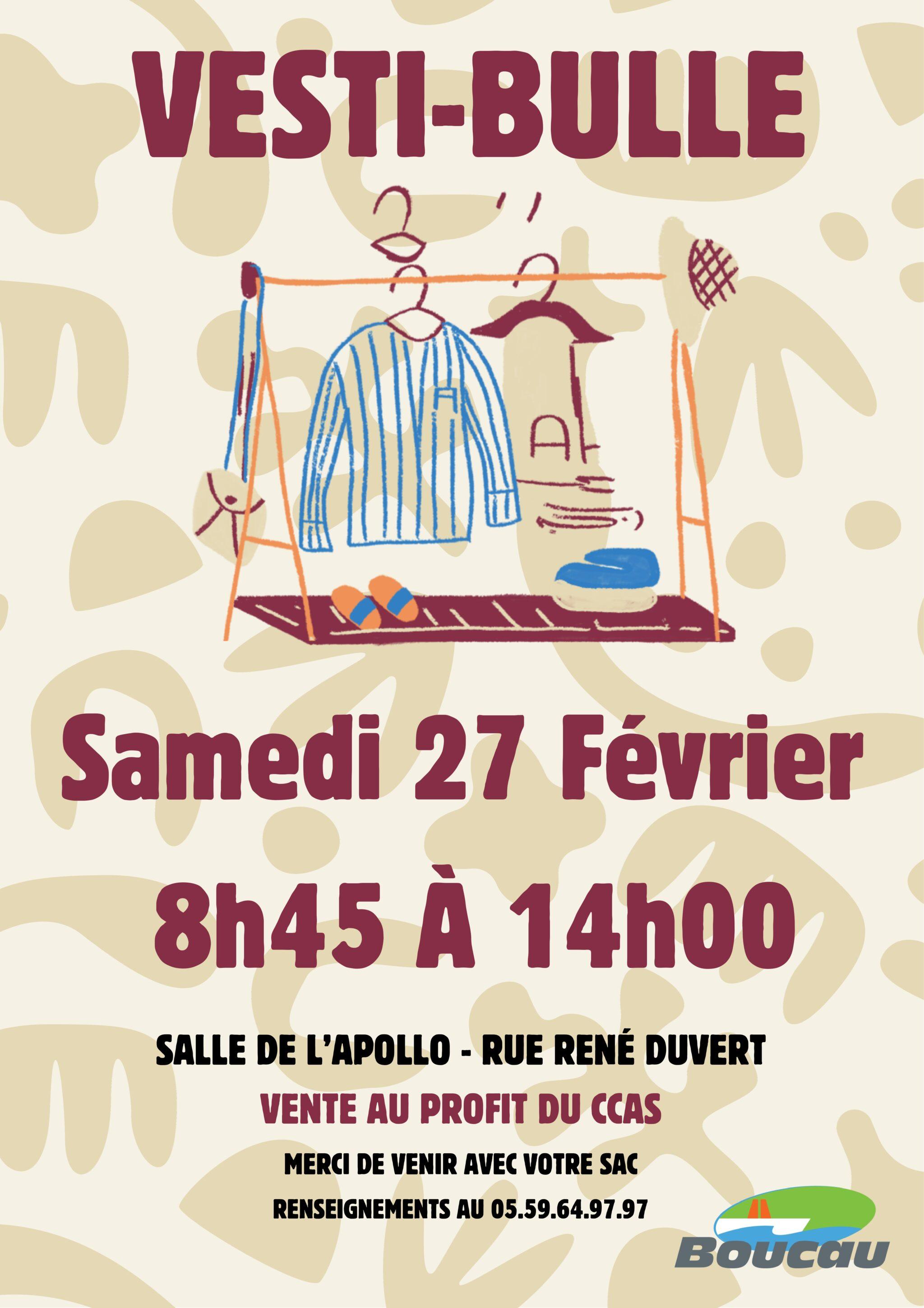 Vente Vestibulle samedi 27 février