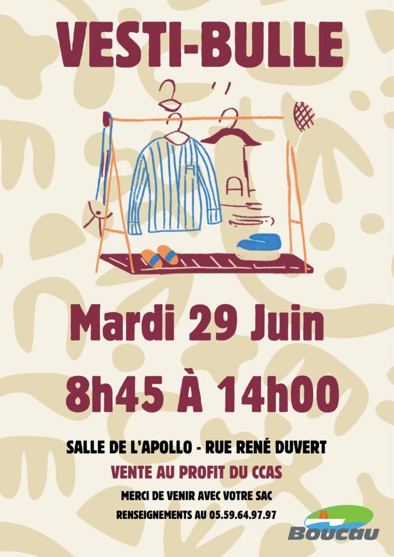 Vente Vestibulle mardi 29 juin