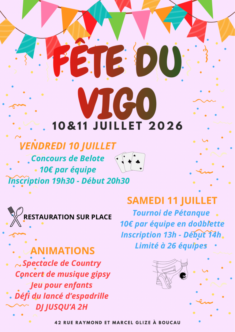 Fête du Vigo les 10 et 11 juillet
