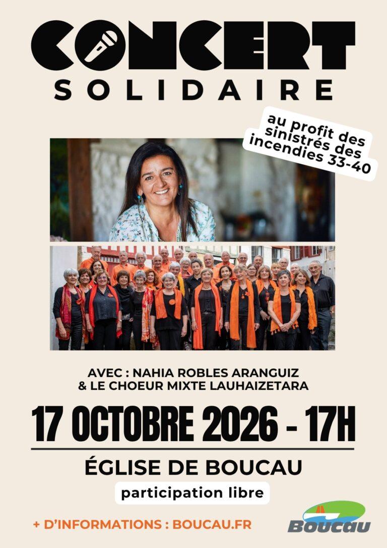 Concert solidaire à l&rsquo;Église pour les sinistrés des incendies